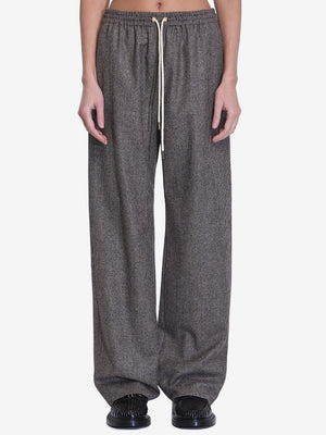 CELINE Women's Cashmere and Wool Jogging Trousers - Regular Fit