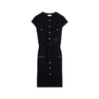 CELINE Belted Shirtdress with Pocket Details