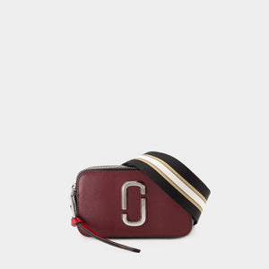 MARC JACOBS Mini Fur Crossbody Bag in Oxblood