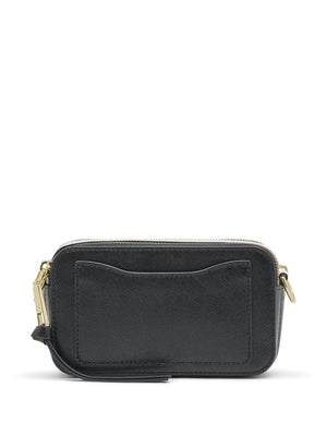 MARC JACOBS Mini Black Crossbody Bag with Golden Logo Accents