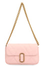 MARC JACOBS Quilted Lamb Leather Mini Crossbody Bag with Gold-Tone Accents, Pink - 19x12x5 cm