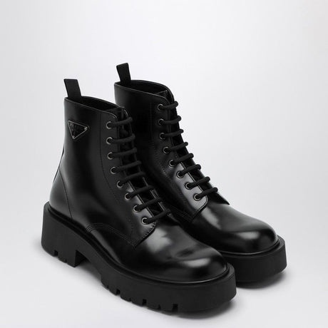 PRADA Brushed Leather Ankle Boot for Men