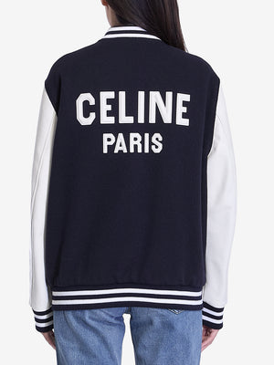 CELINE College-Style Teddy Jacket