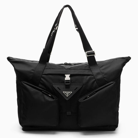 PRADA Travel Handbag in Re-Nylon and Leather