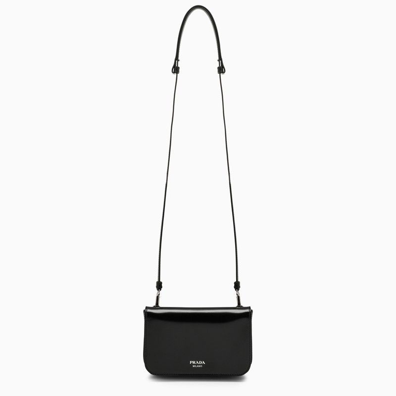 PRADA Mini Brushed Leather Shoulder Handbag