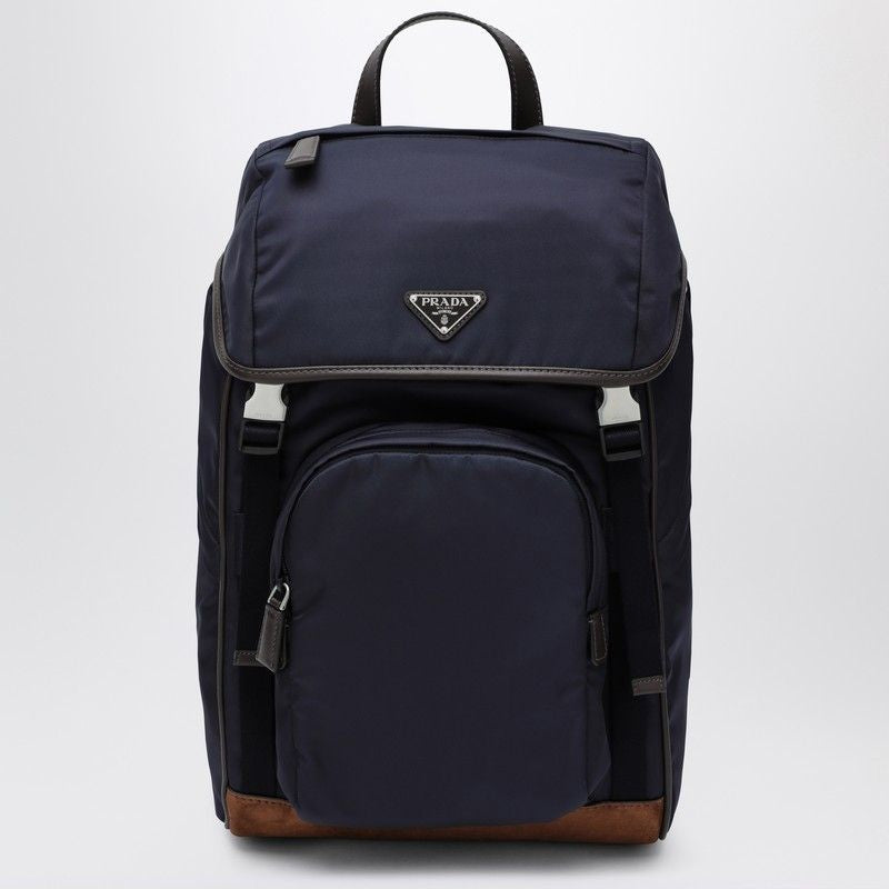 PRADA Eco-Friendly Mini Backpack with Snap Closure