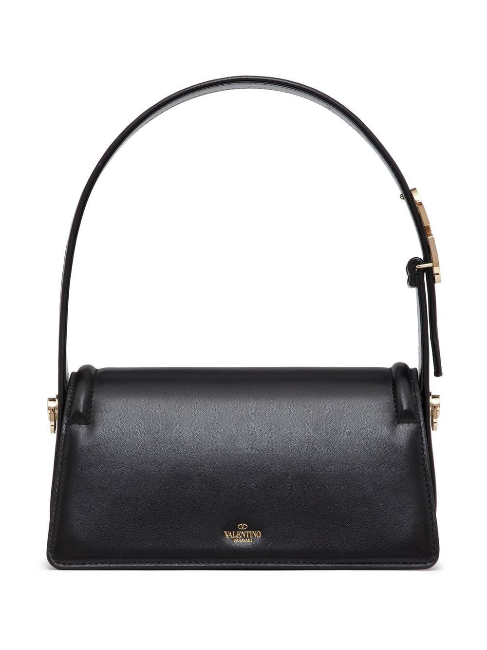 VALENTINO Black Leather Shoulder Handbag for Women: SS23 Collection