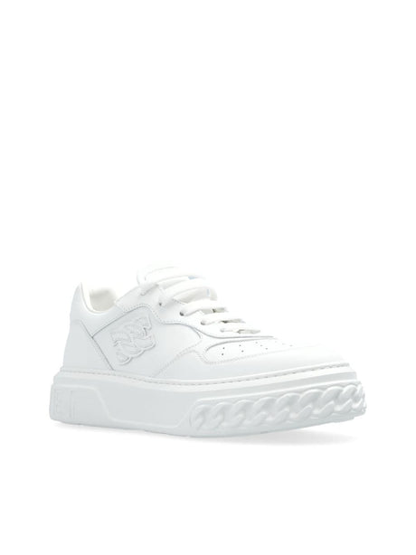 CASADEI Off Road White Leather Sneakers