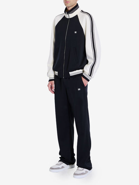 CELINE Triomphe Track Jacket – Black and Cream