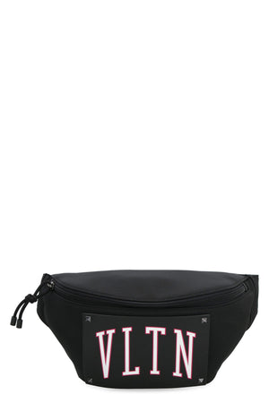 VALENTINO Men's Black Nylon Belt Handbag for SS23 - VLTN Collection