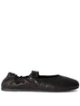 MIUMIU Elasticated Band Nappa Leather Ballerinas for Men