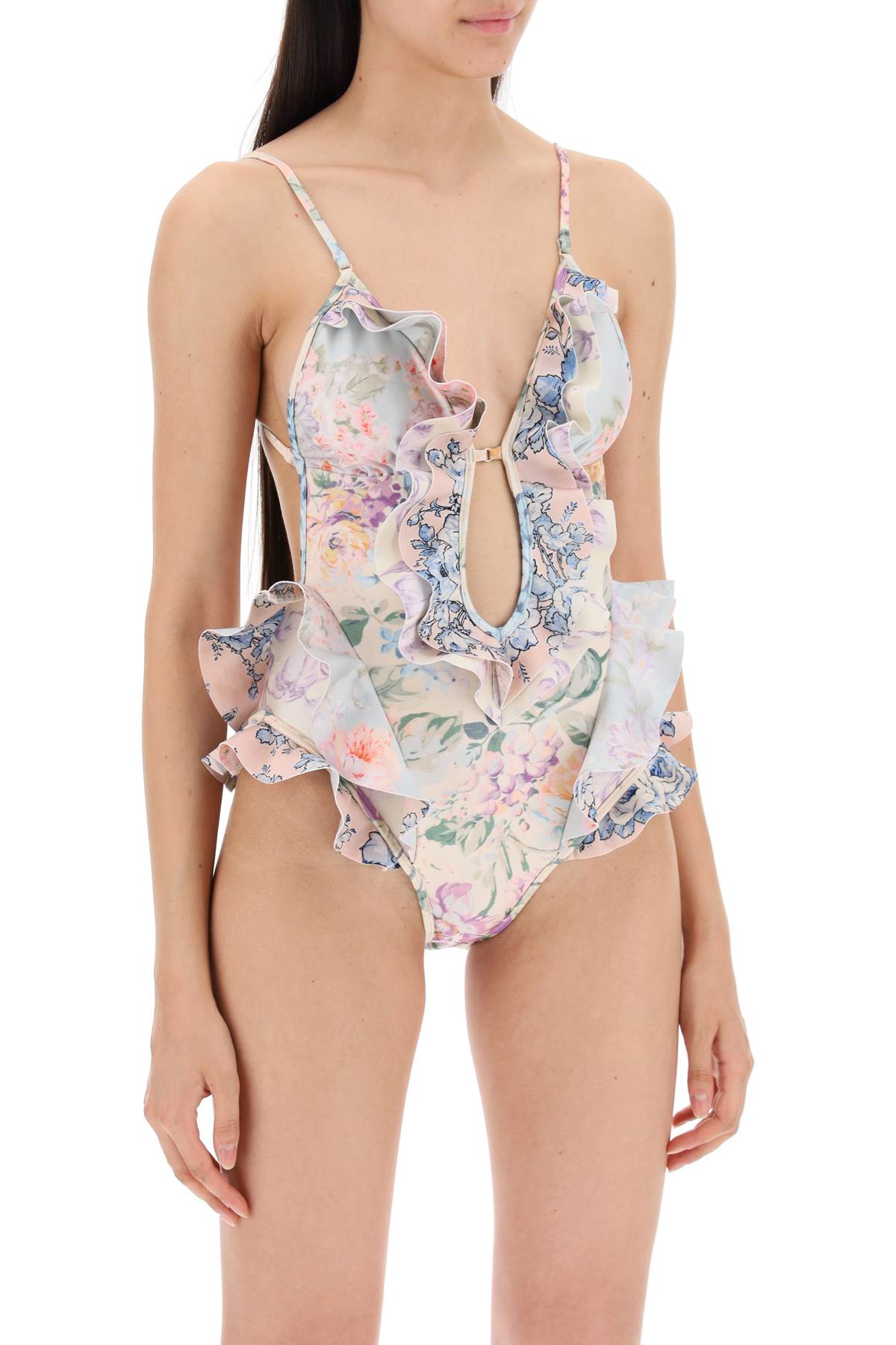 ZIMMERMANN Blooming Beauty Ruffled One-Piece Swimsuit