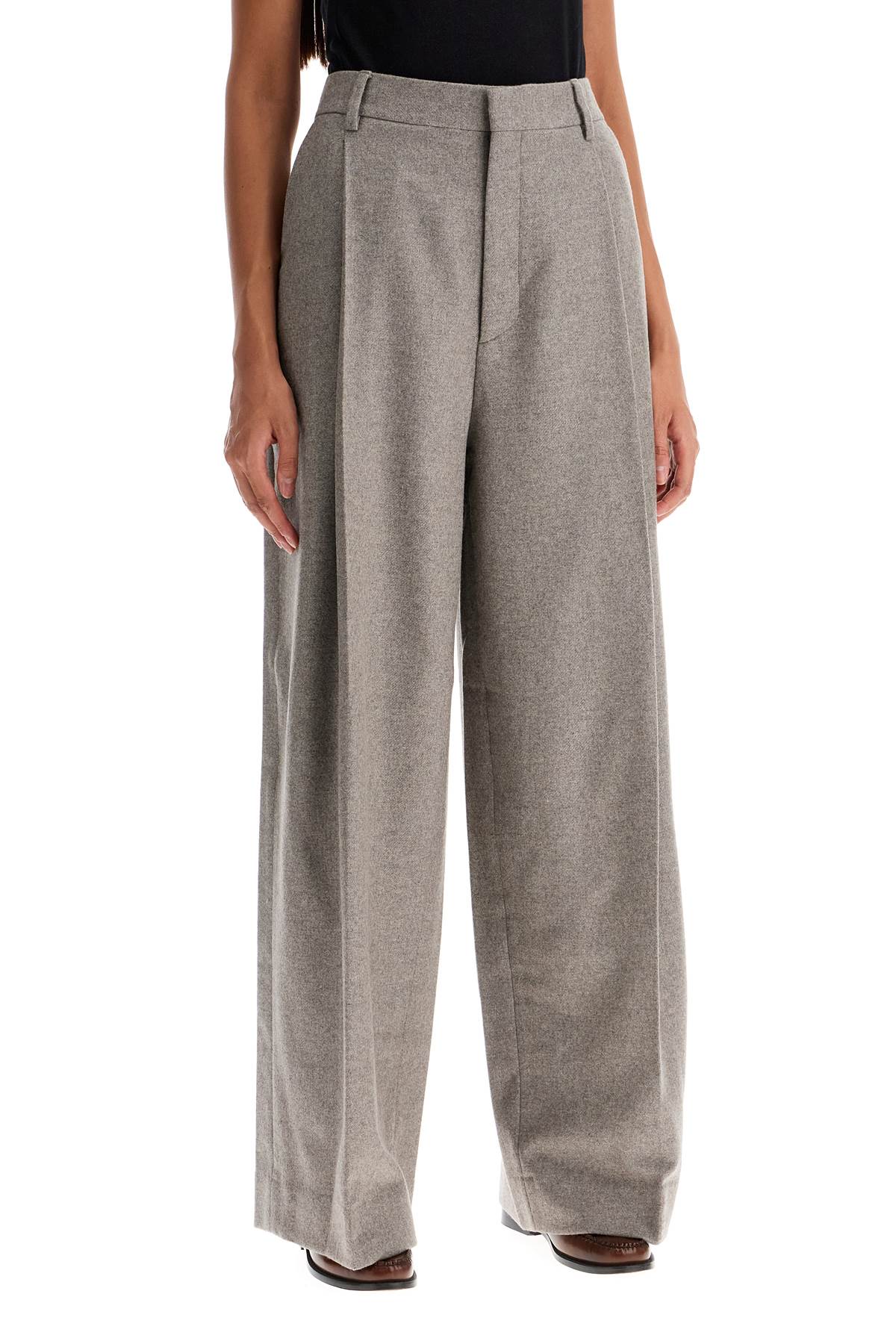 FILIPPA K Wide-Leg Wool Blend Trousers - Extra Long