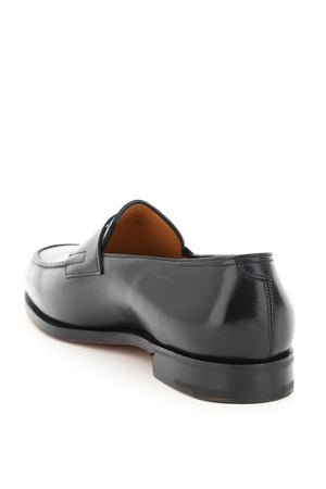 JOHN LOBB Black Leather Lopez Loafers for Men - SS24 Collection