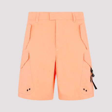 DIOR HOMME Designer Cotton Shorts in Yellow and Orange for Men