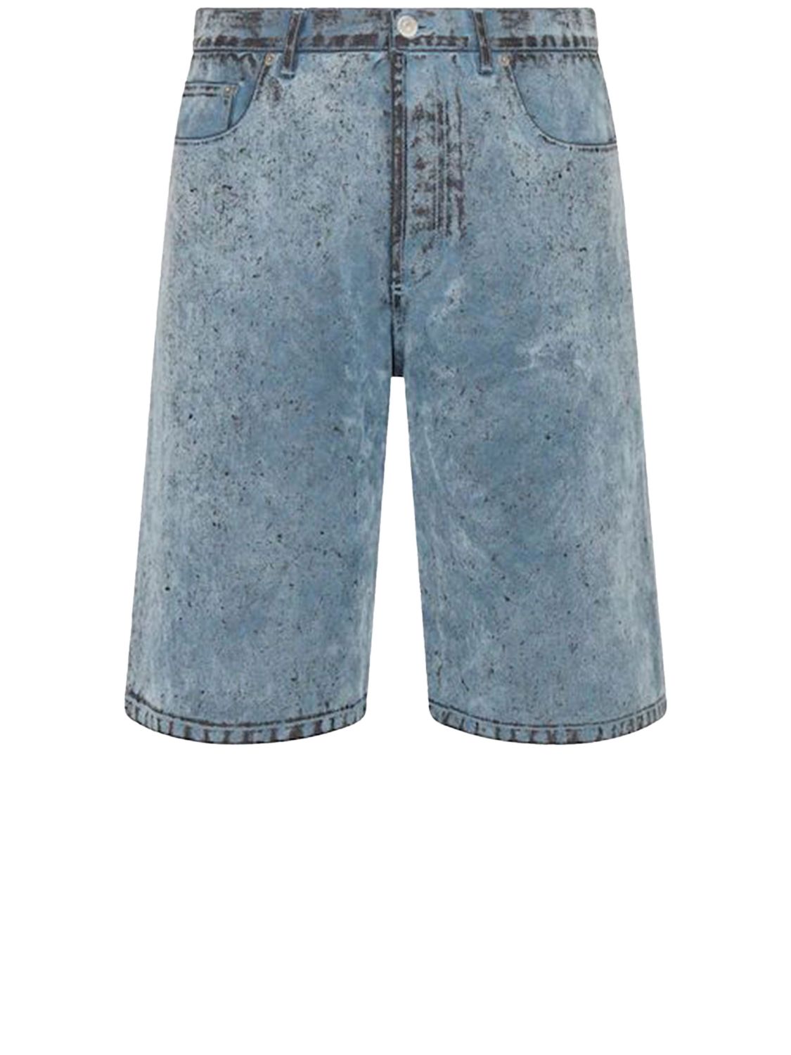 DIOR HOMME Blue Cotton Denim Bermuda Shorts from Dior by ERL Collection for Men