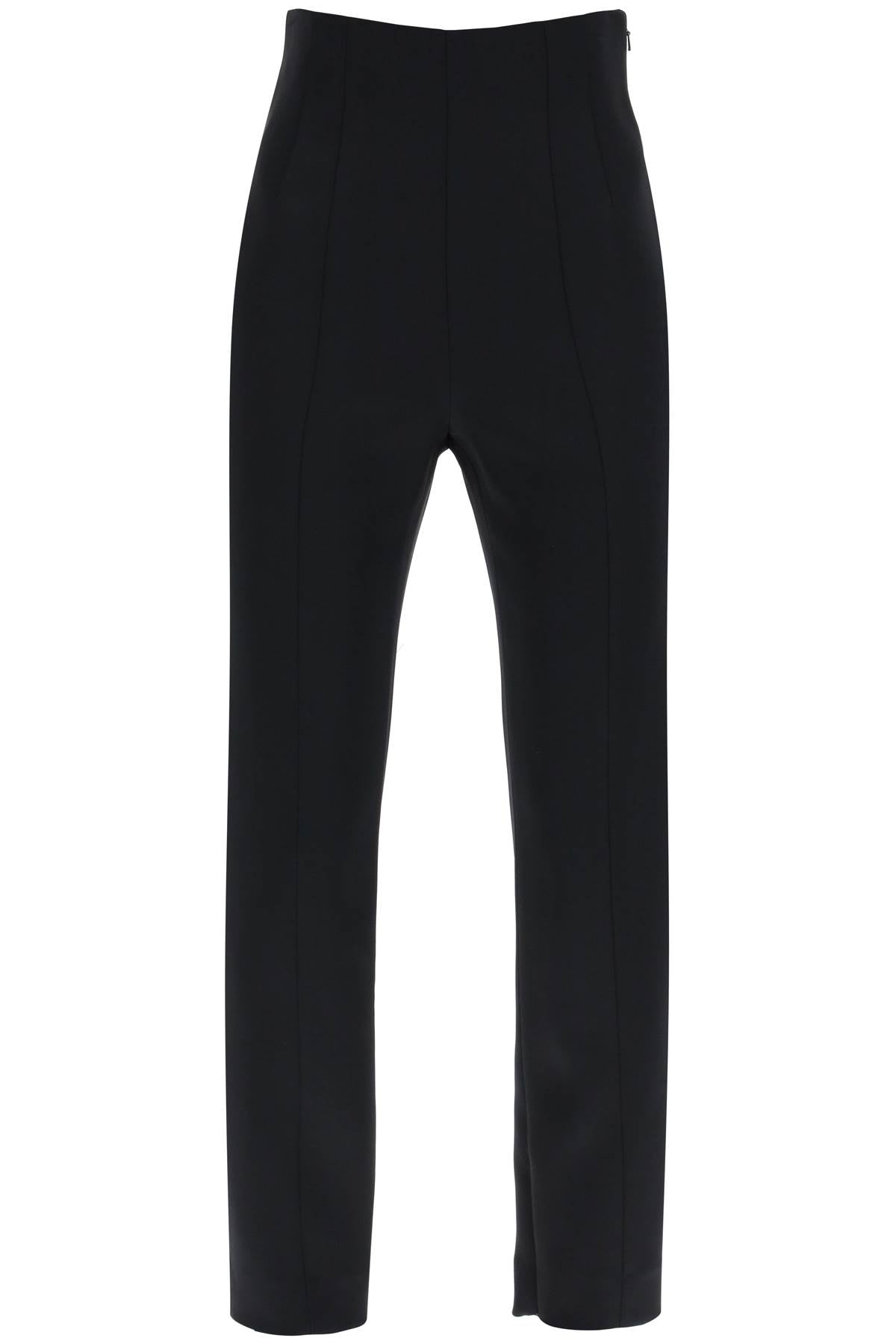 KHAITE Luxurious Black Cigarette-Style Pants for Women