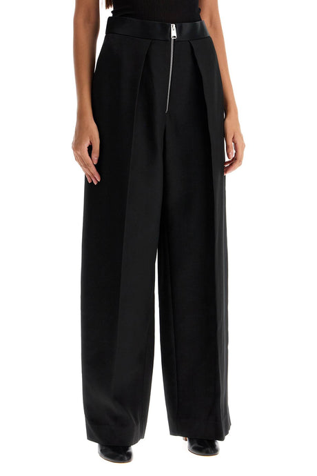 KHAITE Women's Wide Silhouette Pleated Pants - Size 2