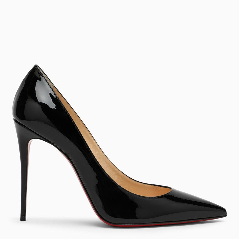 CHRISTIAN LOUBOUTIN Black Patent Leather Pumps for Women - SS24 Collection