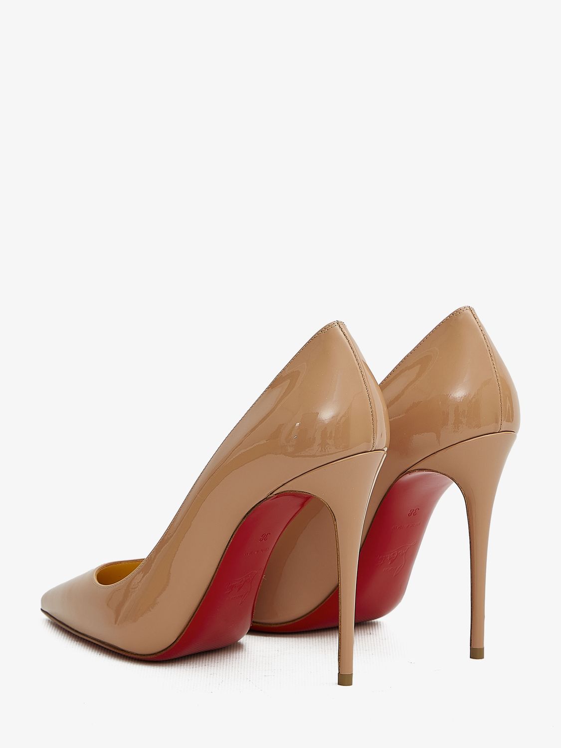 CHRISTIAN LOUBOUTIN Classy Nude Leather Stiletto Pumps for Women