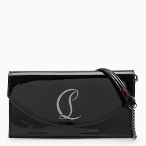 CHRISTIAN LOUBOUTIN Designer Black Crossbody Bag with Chain Strap and Logo Detail for Women