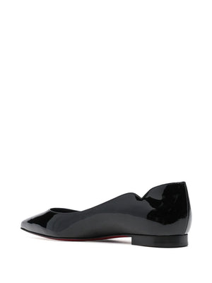 CHRISTIAN LOUBOUTIN Elegant Noir Ballerina Flats