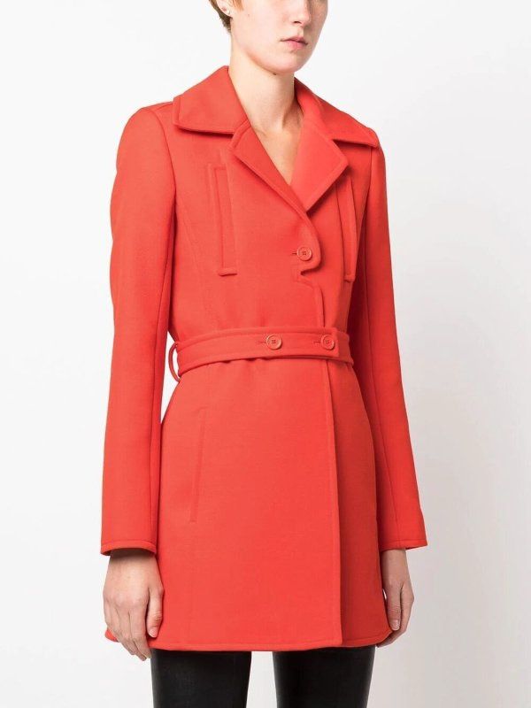 COURREGÈS Red Crepe Jacket for Women - FW22