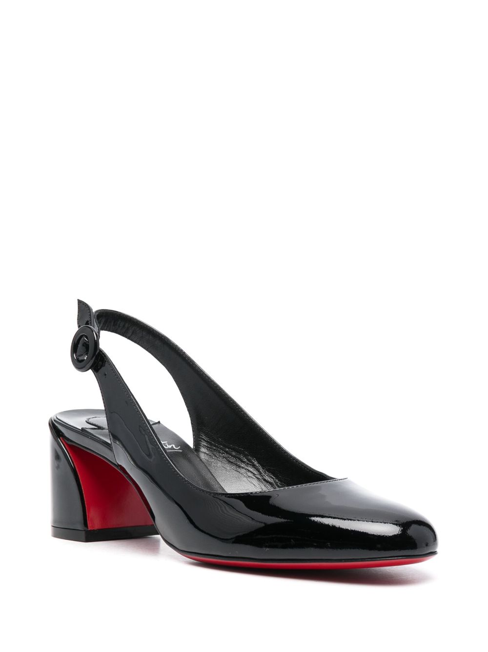 CHRISTIAN LOUBOUTIN Elegant Slingback Pumps with Round Closure 55 mm