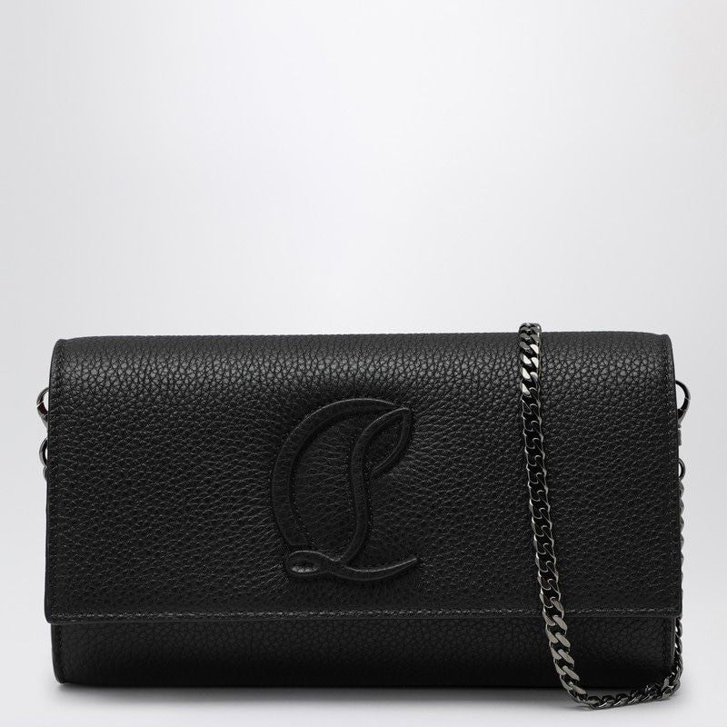 CHRISTIAN LOUBOUTIN Mini Leather Wallet on Chain - Timeless Elegance