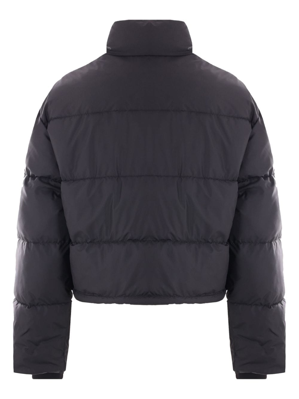 COURREGÈS Women's Quilted Puffer Jacket with Stand-Up Collar