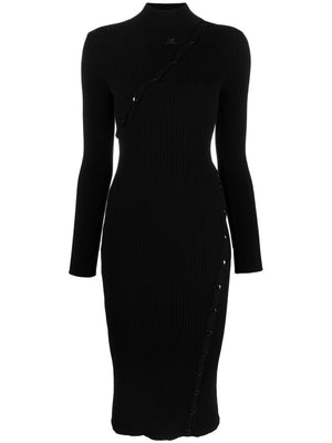 COURREGÈS Versatile Rib Knit Dress for Women