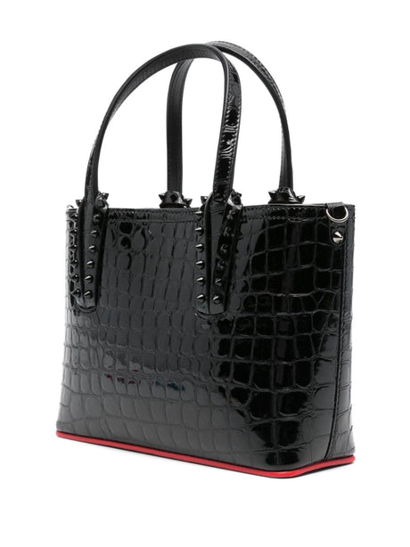 CHRISTIAN LOUBOUTIN Mini Crocodile Effect Tote Handbag