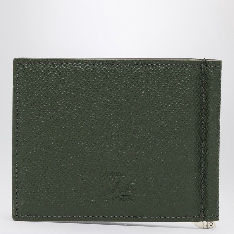 CHRISTIAN LOUBOUTIN Groovy Dark Green Men's Wallet