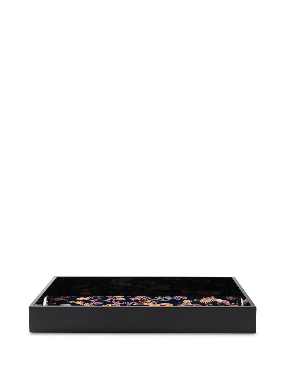 ETRO HOME Rectangular Lacquered Wood Tray