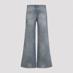 COURREGÈS Hammer Denim Baggy Pants for Women - Fall/Winter 2024