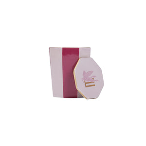 ETRO HOME Elegant Ceramic Candle for Gifting - Pink & Purple