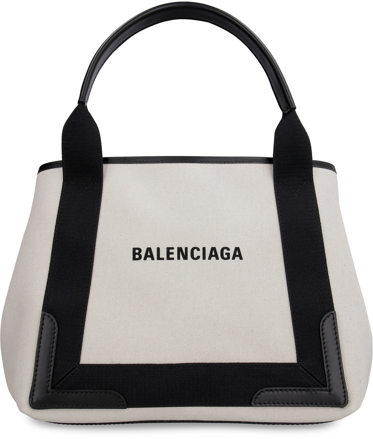 BALENCIAGA Tan Canvas and Calfskin Unisex Handbag for SS23