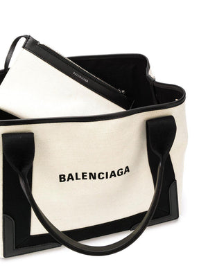 BALENCIAGA Tan Canvas and Calfskin Unisex Handbag for SS23