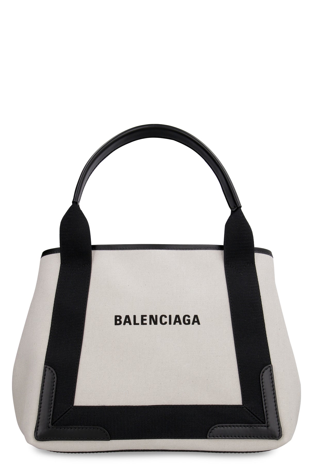 BALENCIAGA Tan Canvas and Calfskin Unisex Handbag for SS23