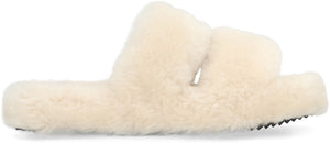 CELINE Luxurious Shearling Slide Sandals for Women