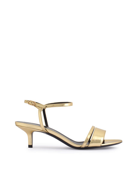 CELINE Women's Metallic Lambskin Sandal 50