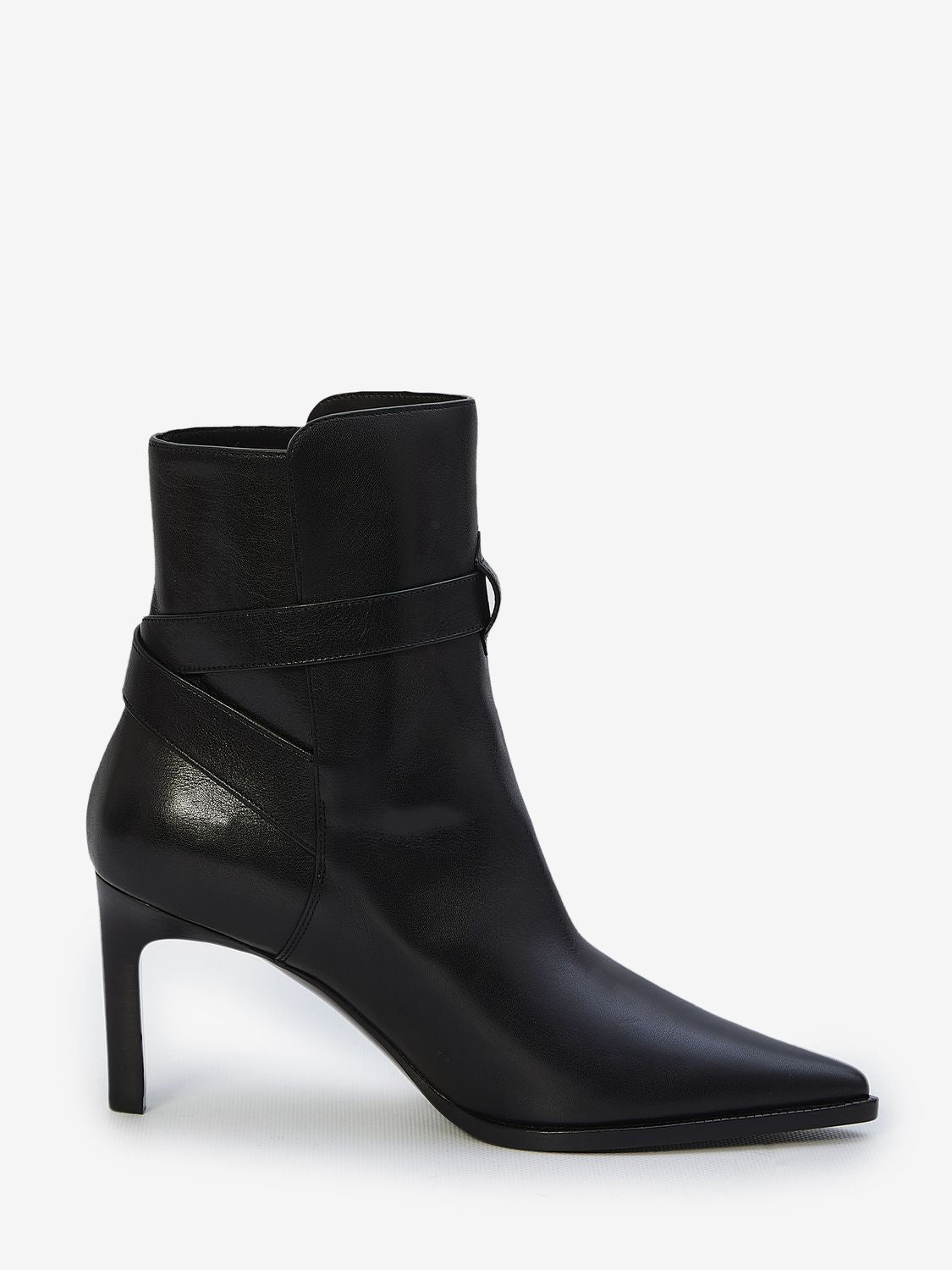 CELINE Sophisticated Jodphur Boots for Women - Black Calfskin with Side Buckle