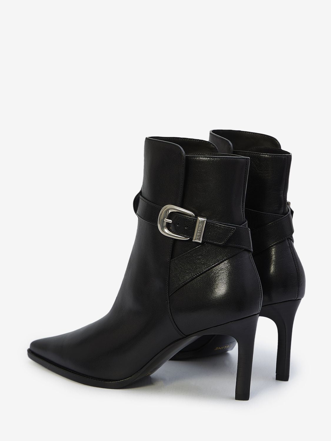 CELINE Sophisticated Jodphur Boots for Women - Black Calfskin with Side Buckle