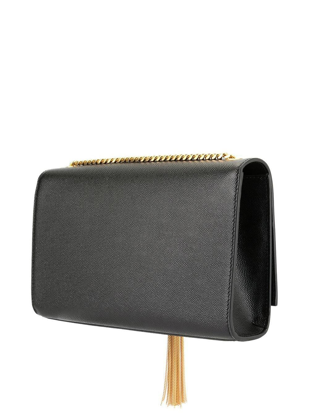 Black Calf Skin Shoulder Handbag for Women - SAINT LAURENT