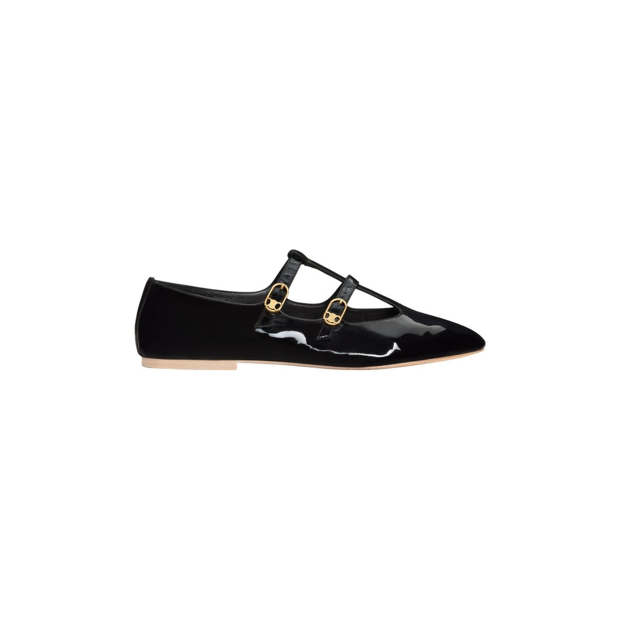 CELINE Elegant Patent Calfskin Ballerina Shoes for Women - Size 38NO