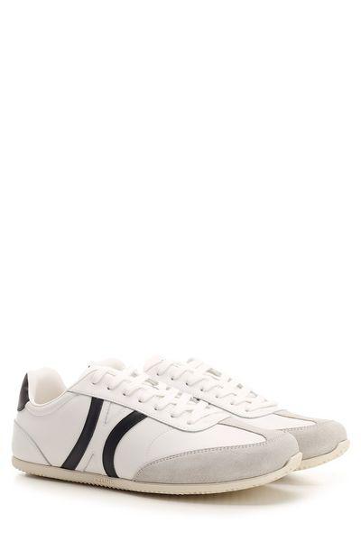 CELINE White Calfskin Sneakers with Suede inserts for Men