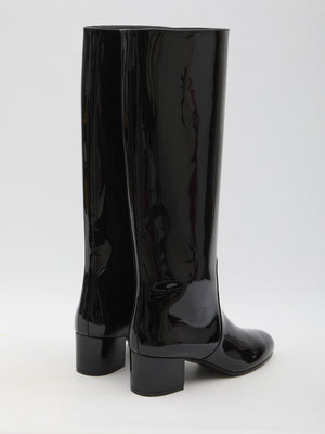 CELINE Triomphe High Calfskin Boots - 5.5cm Heel