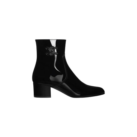 CELINE Triomphe Patent Calfskin Zip Boot - Size 38