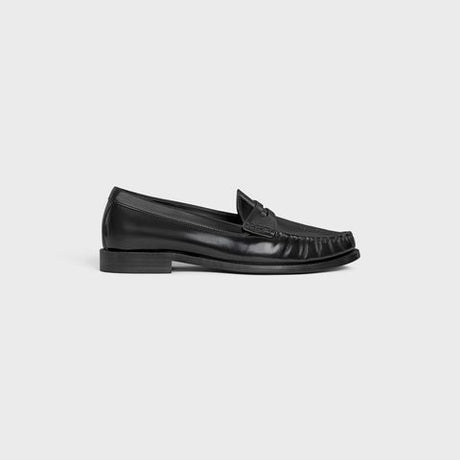 CELINE Vivienne Polished Bullskin Loafers - Size 38NO