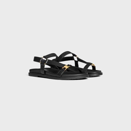 CELINE Calfskin Maud Sandal with Triomphe - Size 38NO